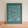 Take A Chance On Me, Abba Lyrics Print, Disco Print, thumbnail 6 of 12