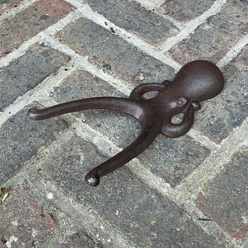 Ollie Octopus Cast Iron Boot Jack, 3 of 6