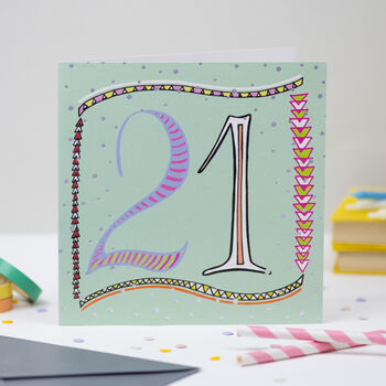 '21st' Birthday Card, 2 of 2