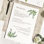 Greenery Botanical Wedding Stationery, thumbnail 6 of 12