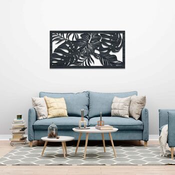 Monstera Majesty: Tropical Plant Leaves Wall Panel, 4 of 12