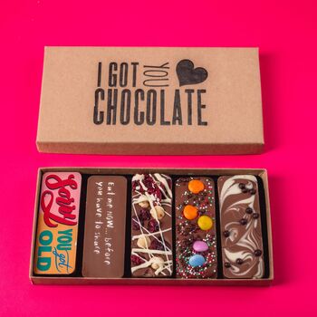 Funny Belgian Chocolate Selection Box For Birthdays, 3 of 12
