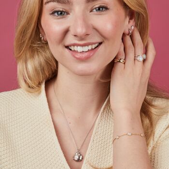 Gaia Sterling Silver Oyster Shell And Pearl Necklace, 5 of 11