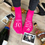 Personalised Women's Birthday Socks, thumbnail 1 of 3