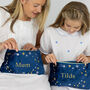 Personalised Embroidered Velvet Make Up Bag And Accessories Pouch Christmas Gift, thumbnail 2 of 5