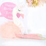 Pink Swan Soft Toy With Personalised Bag, thumbnail 1 of 4