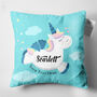 Personalised Enchanted Unicorn Name Cushion, Gift For Little Girls, thumbnail 3 of 6