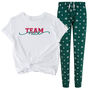 Family Christmas Pyjamas With Green Snowflakes, thumbnail 5 of 12