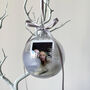 Personalised Photo Faux Feather Christmas Bauble, thumbnail 4 of 5