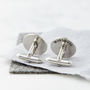 Personalised Coordinate Cufflinks With Secret Message, thumbnail 4 of 5