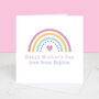 Happy Mother's Day Personalised Rainbow Card, thumbnail 2 of 3