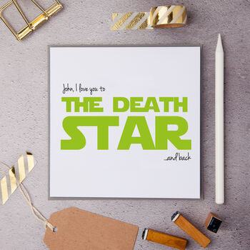 Personalised Star Wars Love Message Card, 3 of 3