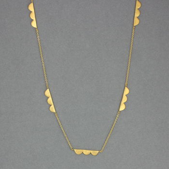 Scalloped Chain Necklace, 2 of 8