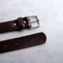 Handmade Personalised Men's Leather Belt, thumbnail 3 of 8