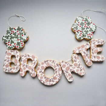 Personalised Floral Clay Name Garland, 3 of 6