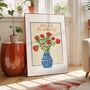 What If It All Works Out Print? Poppies In A Vase Wall Art Print | Digital Download, thumbnail 2 of 7