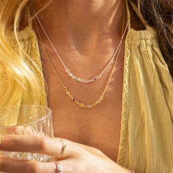 Family Mini Birthstone Necklace, 3 of 12
