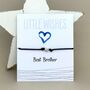 'Best Brother' Wish Bracelet, thumbnail 1 of 3