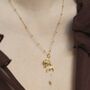 Gold Plated Sterling Silver Fish Necklace, thumbnail 2 of 7