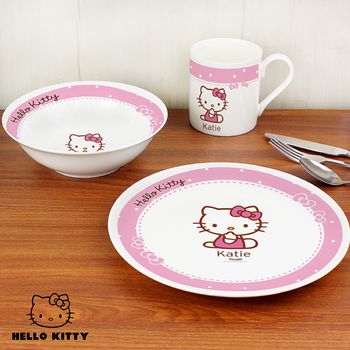 personalised hello kitty bow breakfast set by sassy bloom as seen on tv ...