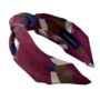 Deep Purple 'Damson' Knotted Headband, thumbnail 1 of 1