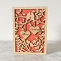 Personalised Wooden Couples Wedding Anniversary Card, thumbnail 1 of 6