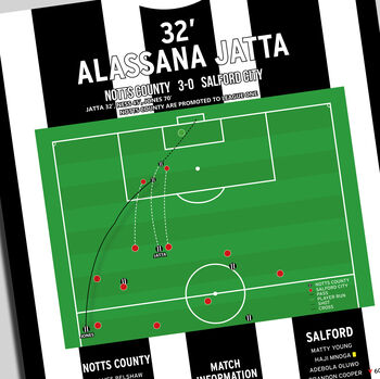 Alassana Jatta Goal League Two Play–Off Final 2026 Notts County Print, 2 of 2