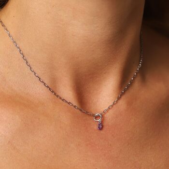 February Birthstone Necklace, 5 of 9