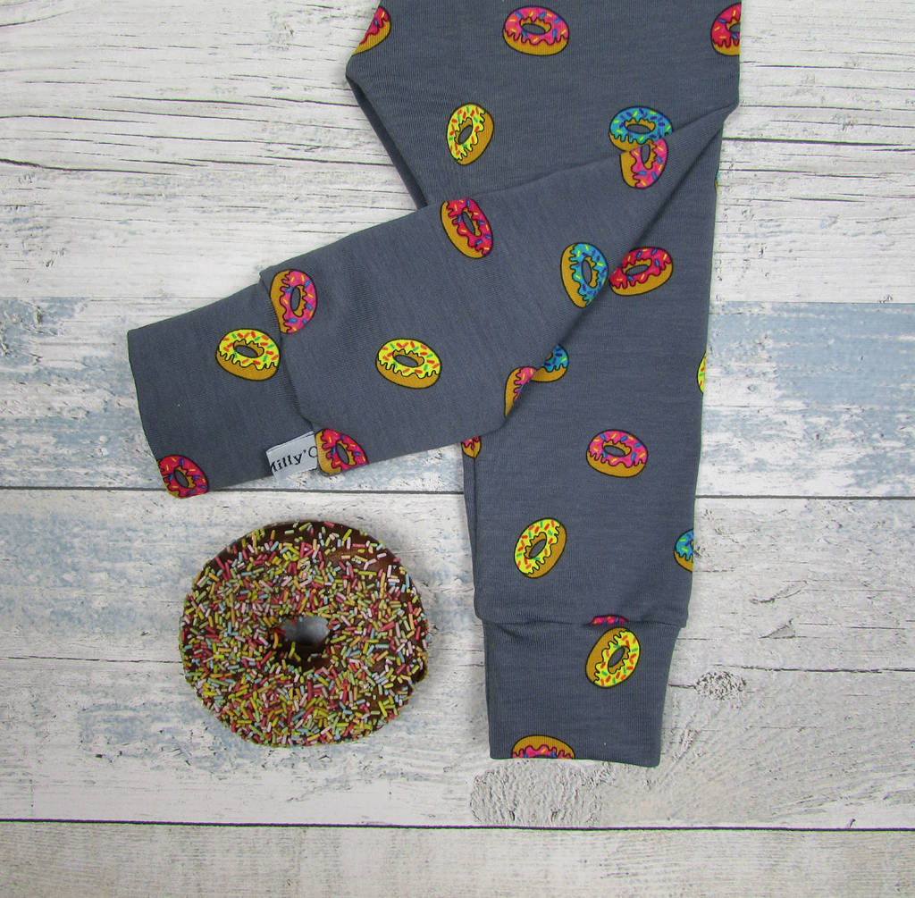 Doughnut Print Baby And Toddler Leggings By Milly'o