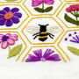 Flower Hive Hand Embroidery Kit, thumbnail 2 of 12