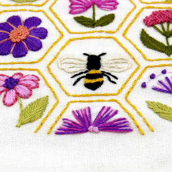 Flower Hive Hand Embroidery Kit, 2 of 12