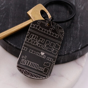 Personalised Street Map Dog Tag Keyring, 2 of 10