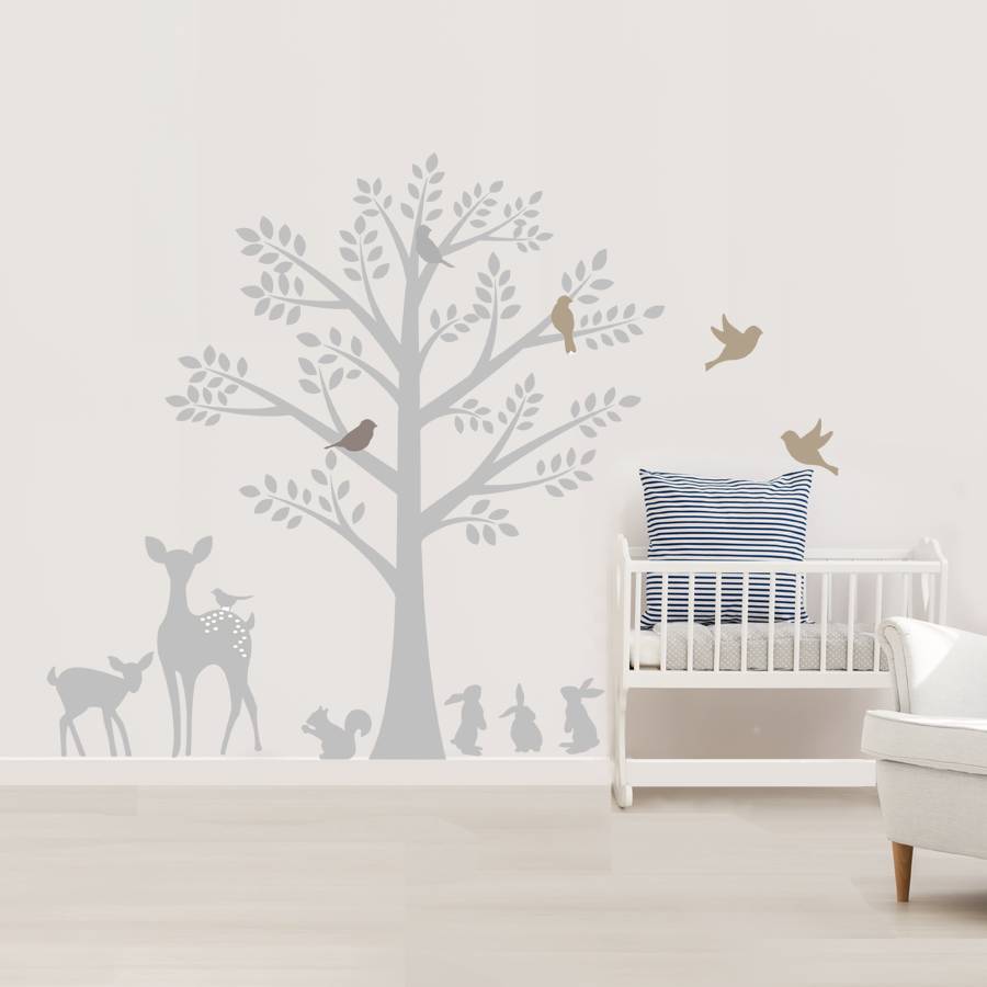 Vintage Tree Wall Stickers