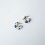 Checker Super Mini Hoop Earrings, thumbnail 3 of 6