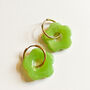 Statement Flower Hoop Earrings, thumbnail 3 of 6