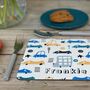 Transport Personalised Placemat, thumbnail 1 of 8