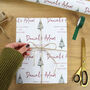 Personalised Nordic Couples, Christmas Wrapping Paper, thumbnail 1 of 6
