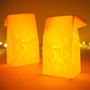 Four White Paper Lantern Bags 50th Birthday Farolitos, thumbnail 2 of 6