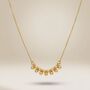 Gold Plated Cluster Ball Bead Statement Necklace, thumbnail 1 of 2