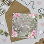 Floral Fairy Lights Auntie Birthday Card, thumbnail 1 of 1