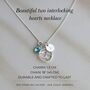 Two Interlocking Hearts Necklace, thumbnail 7 of 11