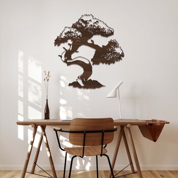 Modern Wooden Bonsai Tree Artistic Touch For Homes, 4 of 12