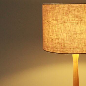 Linen Oatmeal Lampshade, 3 of 9