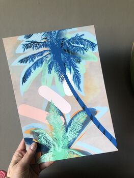 Palm Beach Tropical Illustration Art Print, 3 of 3