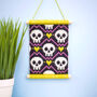 Bargello Tapestry Kit Skulls Halloween Wall Hanging, thumbnail 1 of 6