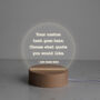 Personalised Motivational Quote Mini Desk Lamp, thumbnail 1 of 9