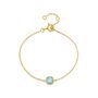 Brooklyn Blue Topaz And Gold Plated Bracelet, thumbnail 3 of 4