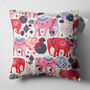 Pink Elephants Cushion Cover With Mandala Patterns, thumbnail 5 of 7