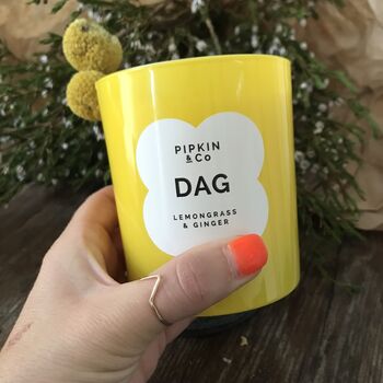 'Dag' Lemongrass And Ginger Scented Soy Candle, 3 of 8