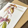 Gold Foiled Tradescantia Birthday Card, thumbnail 3 of 3